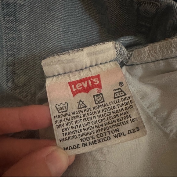 💚 Vintage Levi’s 501xx Blue Distressed Jeans (W32 L33) (27) - Picture 7 of 11
